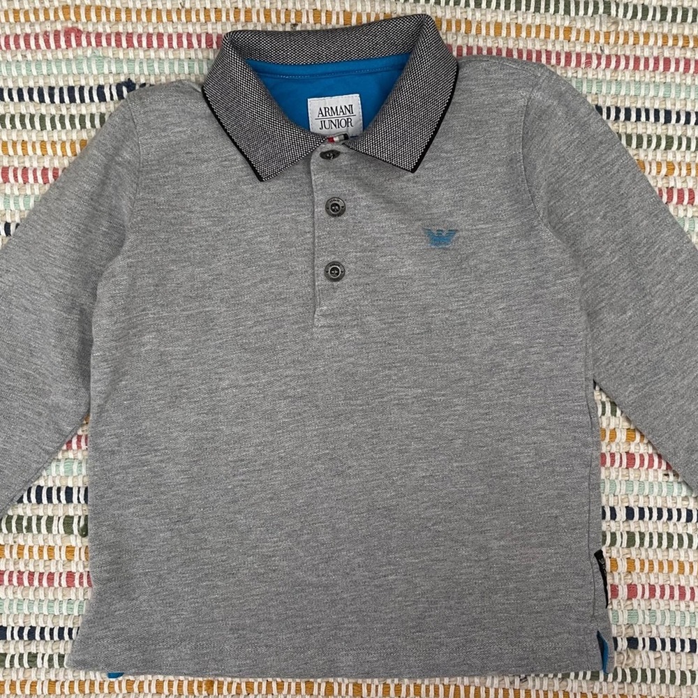 Armani Junior Boy Toddler LongSleeve Polo - Size 3A